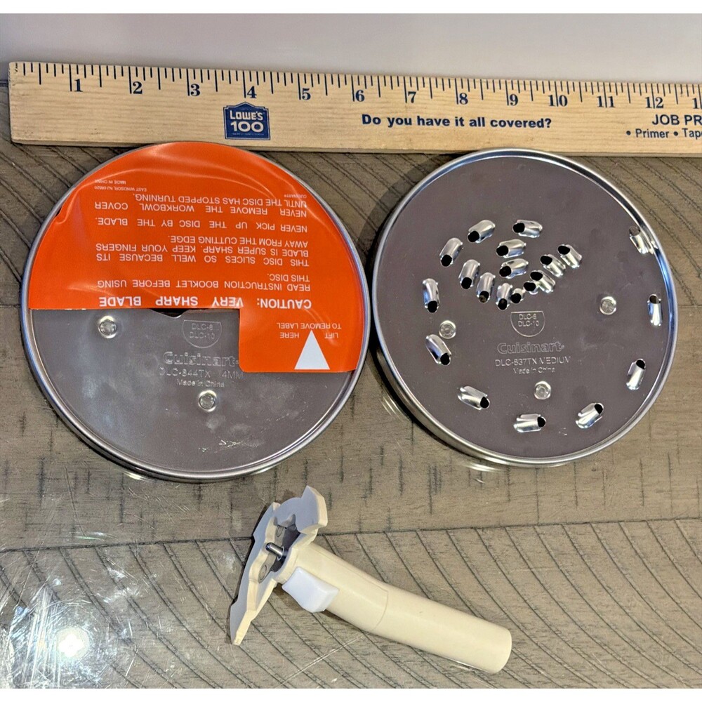 Cuisinart Processor DLC-8 DLC-10 Stem DLC-837 TX Slicer DLC-844 TX Shred Dlc-842
